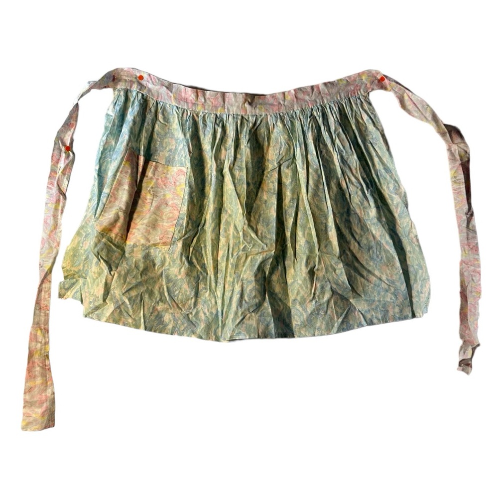 Vintage Handmade Marble Print Apron